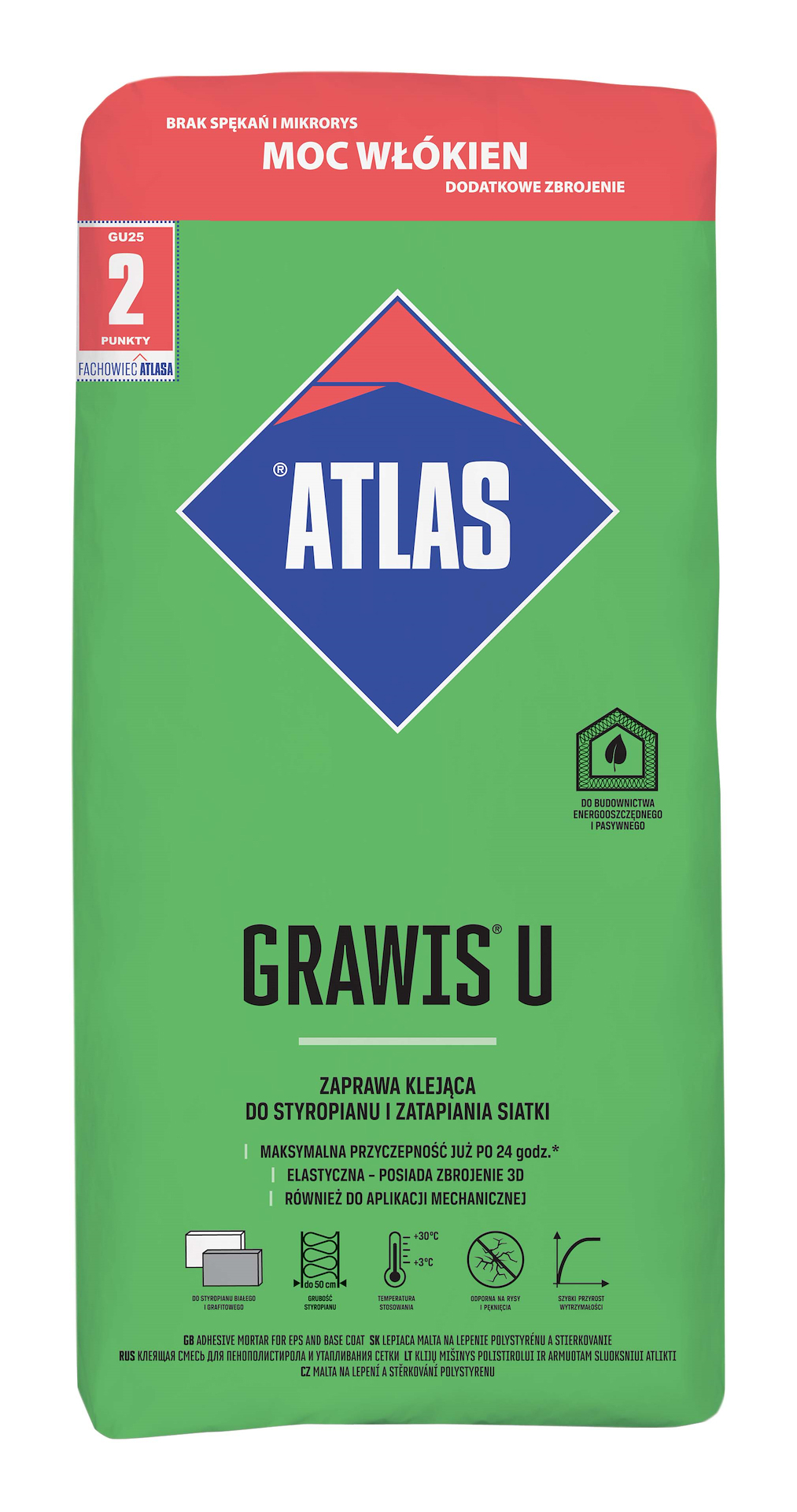 Гадна фасадны хөөсөнцөр болон тор наах цавуу /atlas grawis u