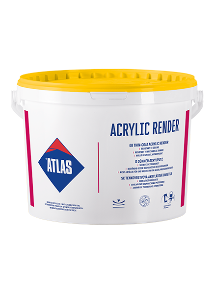 Atlas ACRYLIC RENDER Чулуутай шавардлага - Акрилийн төрөл буюу шууд хэрэглэхэд бэлэн /3мм чулуутай/