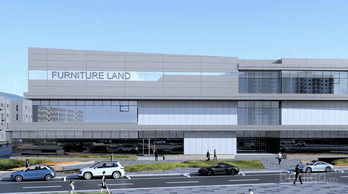 "FURNITURE LAND"Шилэн фасад,Композит хавтан,Чулуун фасад материал нийлүүлэлт,ажил гүйцэтгэл