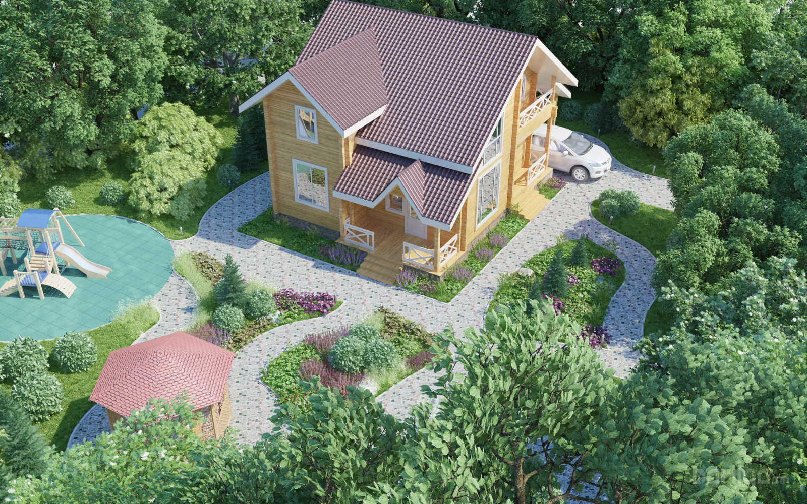 EXTERIOR DESIGN Иргэн Энхпүрэвийн орон сууцны эктерьер зураг төсөл