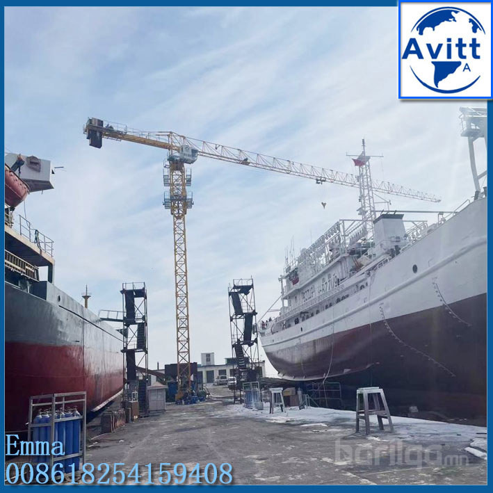 Башенный кран QTZ125(6015) грузоподъемностью 10 тонн с безоголовком и свободной высотой 45 м