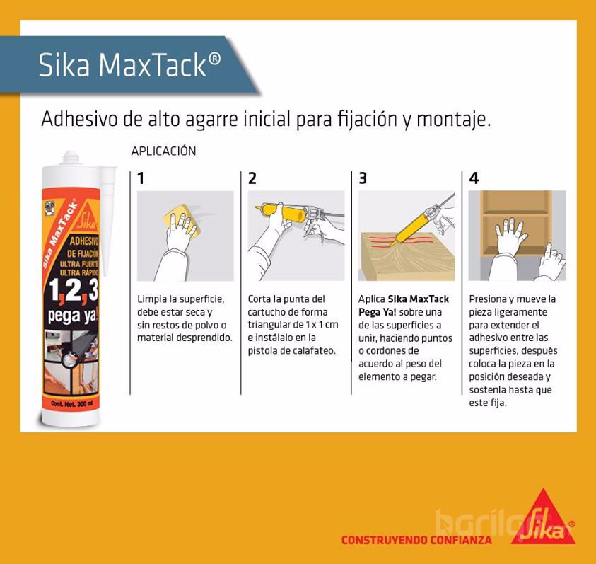 Дотор заслын цавуу Sika Bond, Sika Maxtack