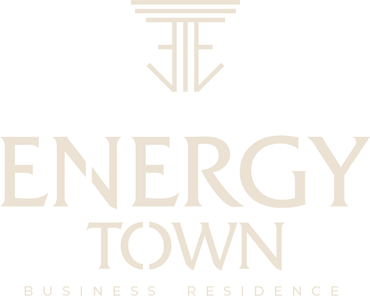 Energy town business residence logo