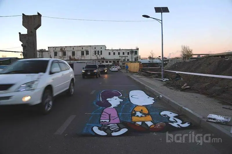 Явган хүний гарцыг 3D зургаар чимэглэнэ