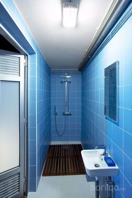 Цэнхэр өнгө ба угаалгын өрөө