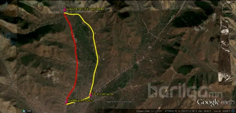Зуслангийн замаар зорчихдоо шадивлангийн замыг сонгоорой