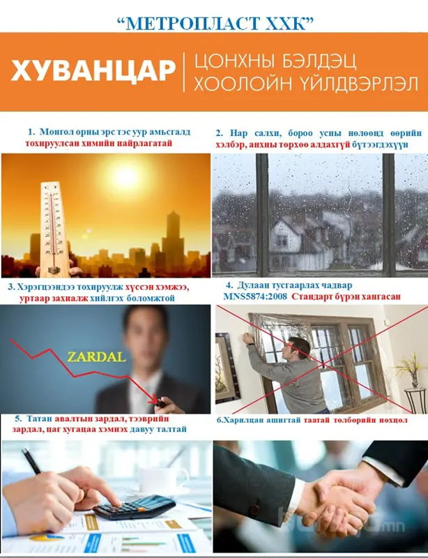 Хуванцар цонхны бэлдэцийн давуу тал