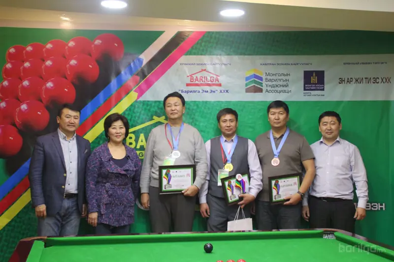 "Barilga Billiard-2016" тэмцээний аваргууд тодорлоо