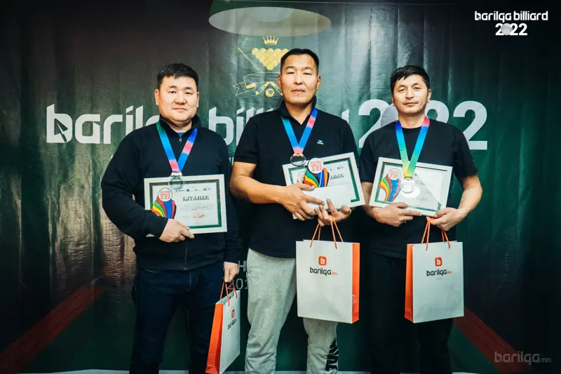 “BARILGA BILLIARD 2022” снүүкэр биллиардын тэмцээний аваргууд тодорлоо
