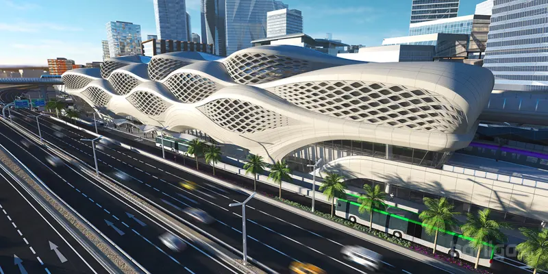 Элсэн манхан дахь цөлийн салхинаас үүссэн хэв маягтай төстэй  KAFD