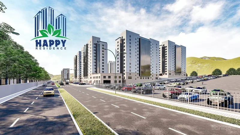 "Happy Residence"Төслийн дизайн, материал нийлүүлэлт, шилэн болон чулуун фасадны угсралтын гүйцэтгэл
