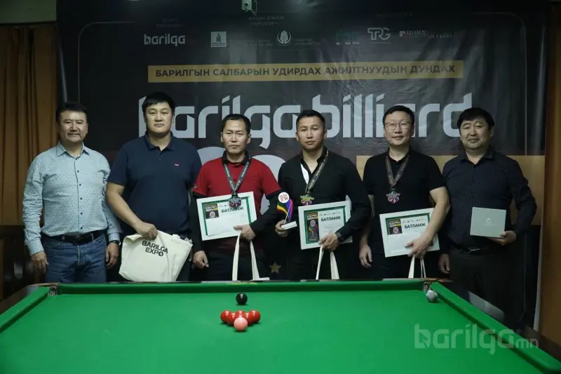 "Barilga Billiard 2024" тэмцээний аваргууд тодорлоо