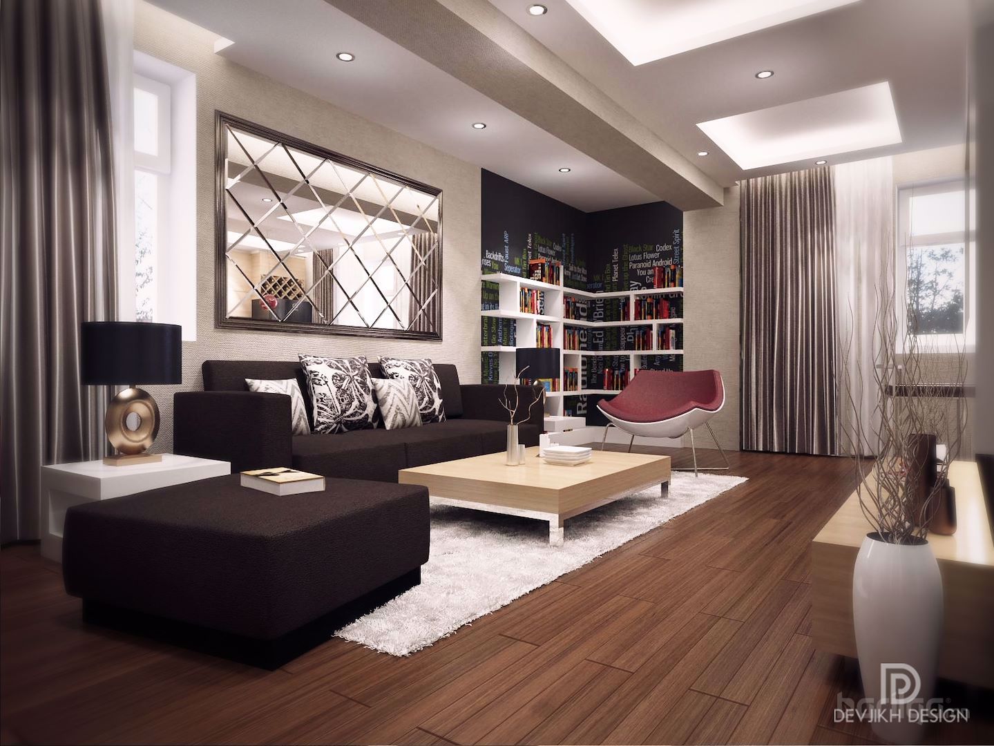 INTERIOR DESIGN Иргэн А.Болдбаярын орон сууцны интерьер зураг төсөл