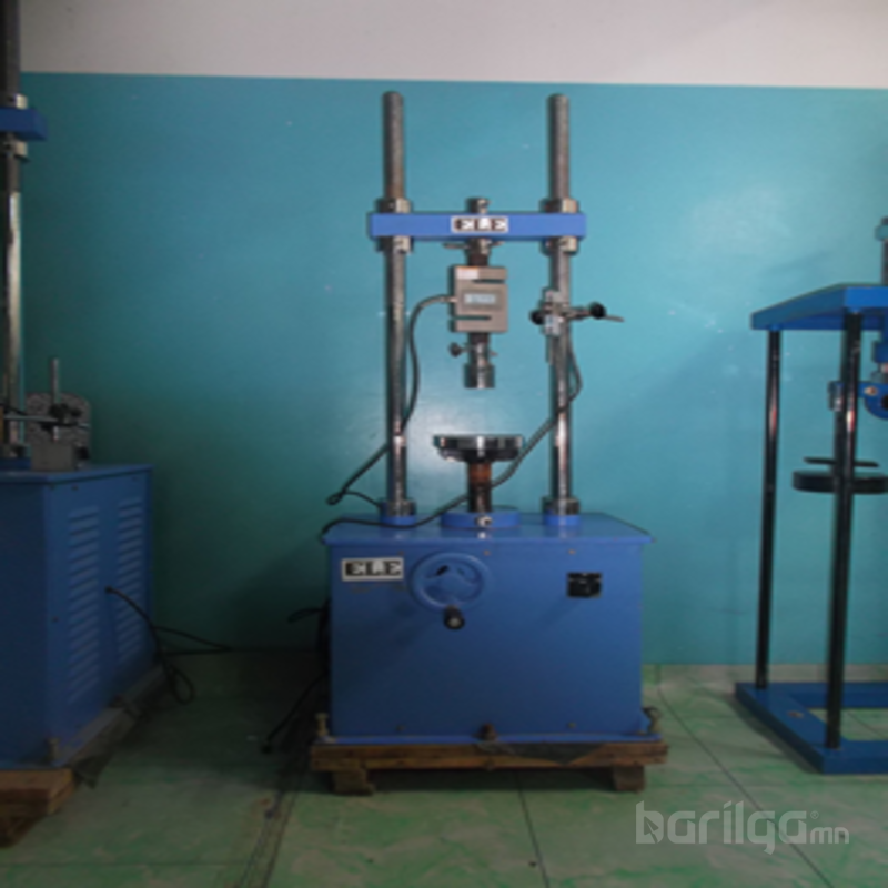 Inconfined compression test  ASTM D 2166 Туршилтын явцууд