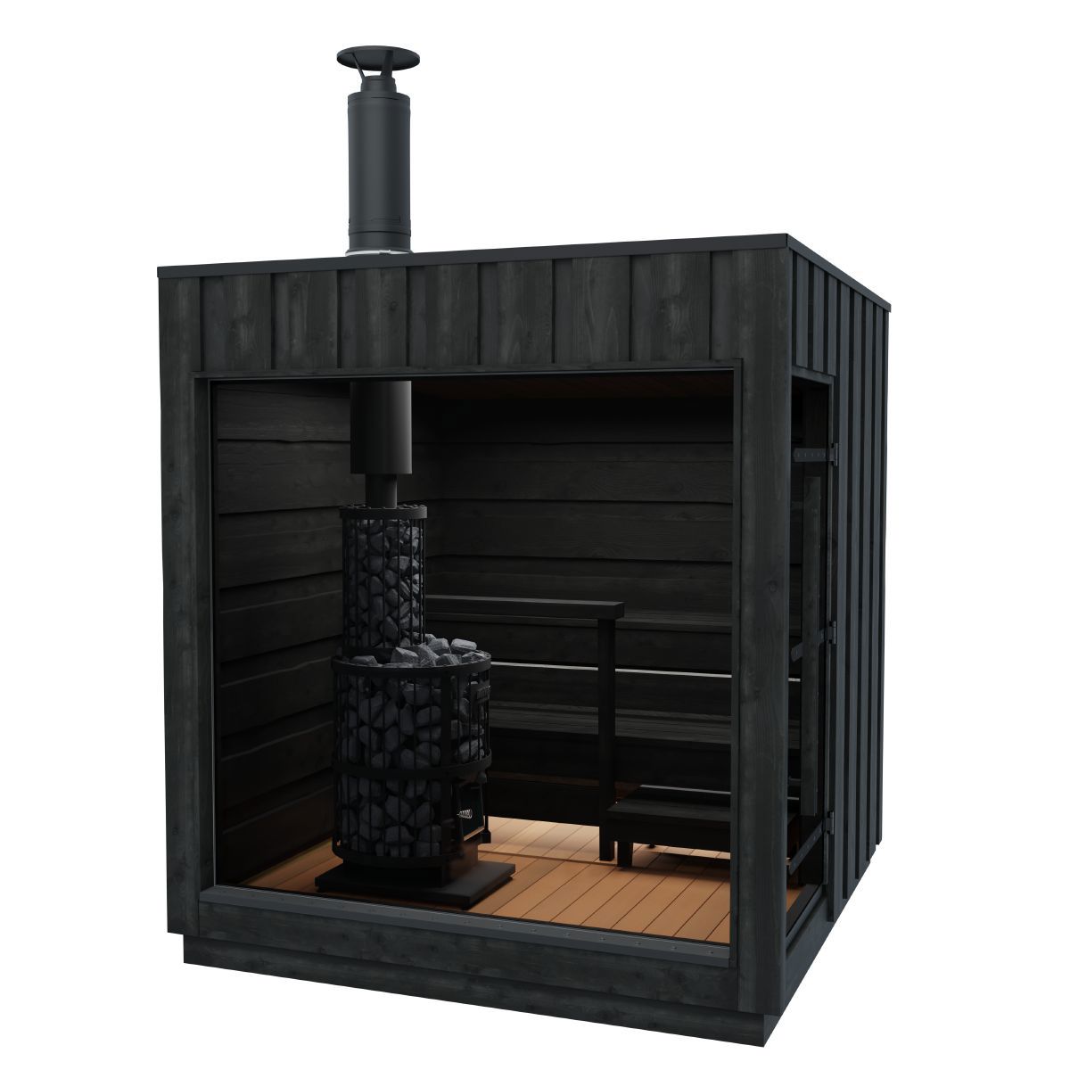 Harvia Legend sauna with wood burning GreenFlame heater WK200LD